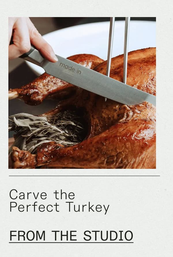 Carve the Perfect Turkey -- FROM THE STUDIO