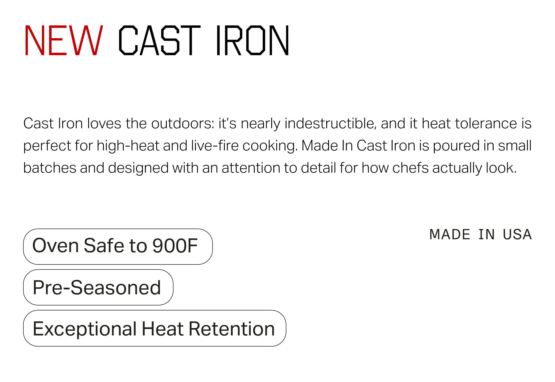 New | Cast Iron