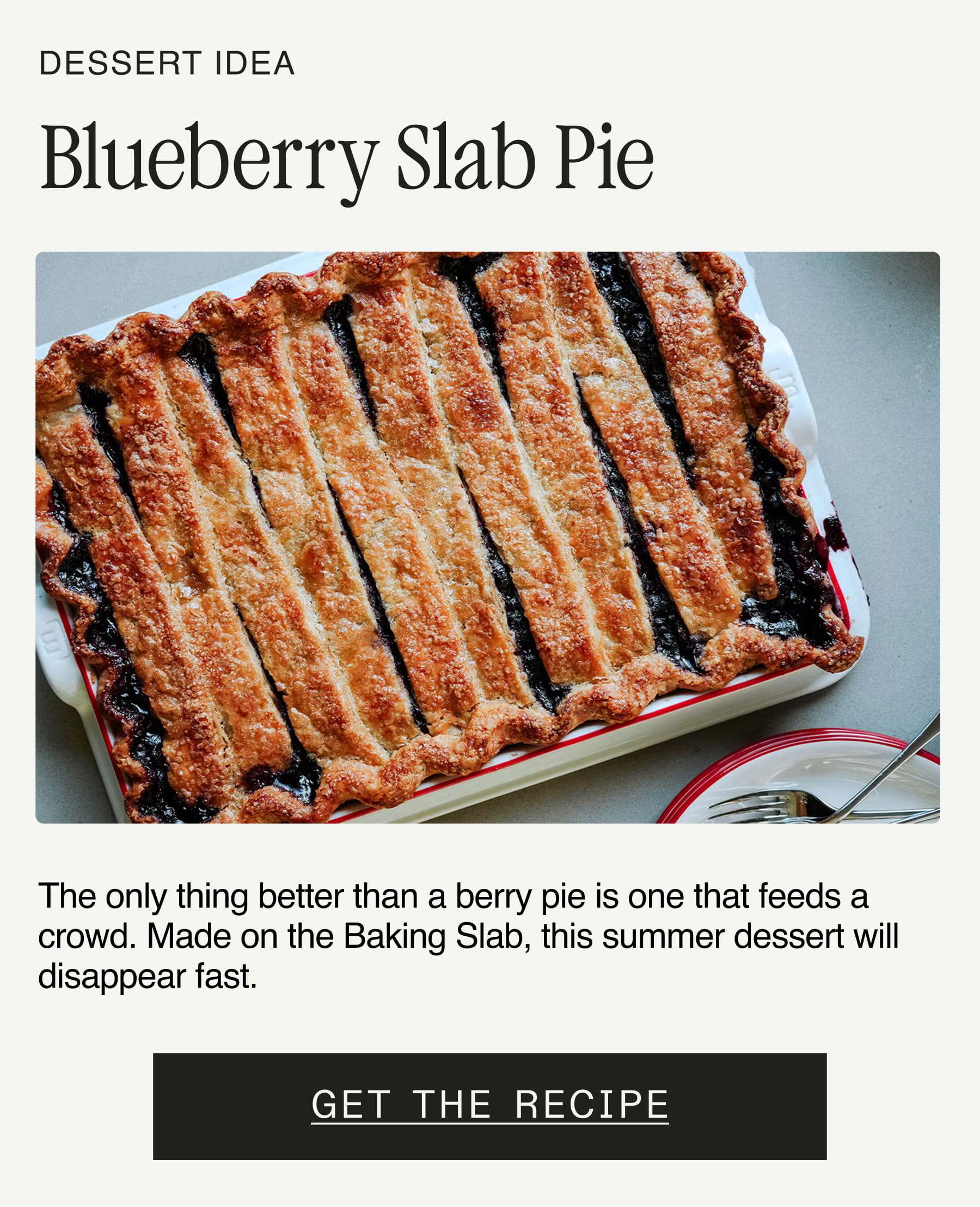 Get the Recipe | Blueberry Slab Pie