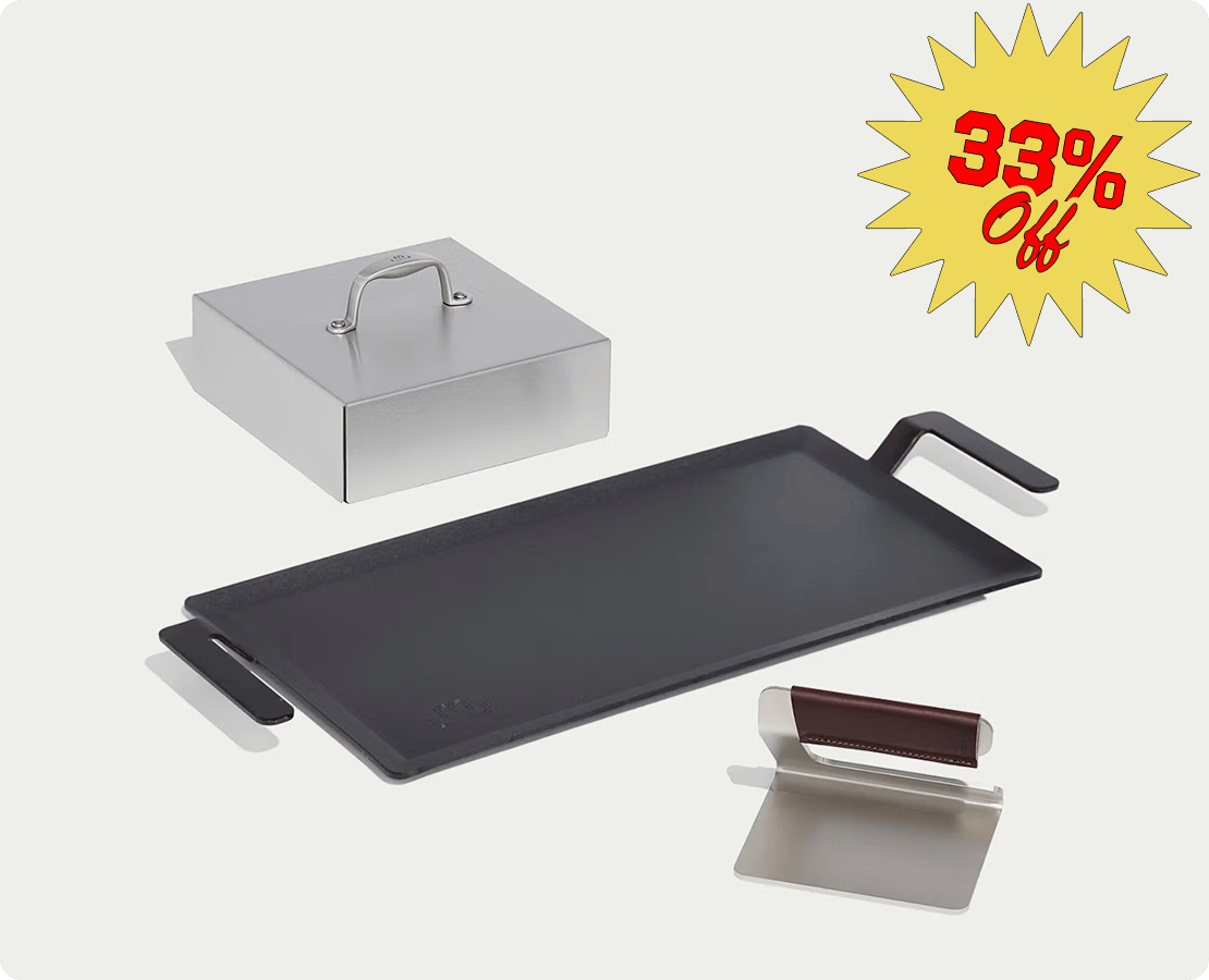 Carbon Steel Griddle Set. 33% Off