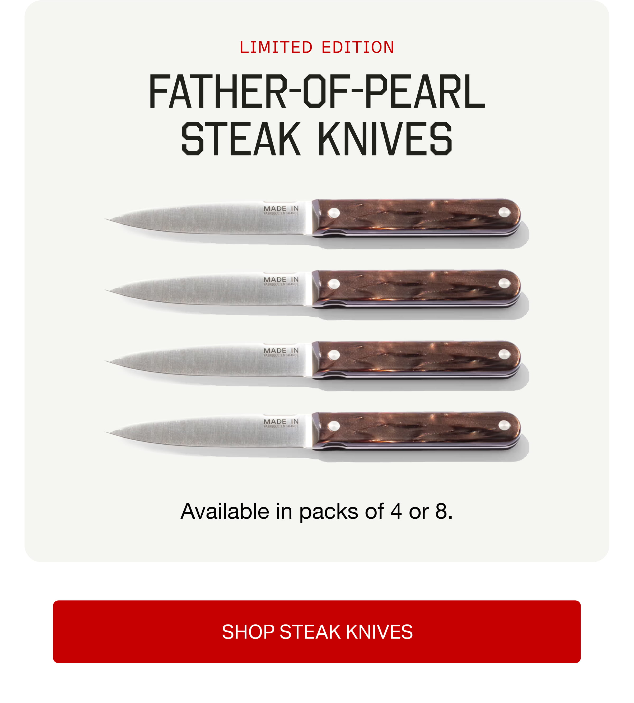 Limited Edition | Father-Of-Pearl Steak Knives
