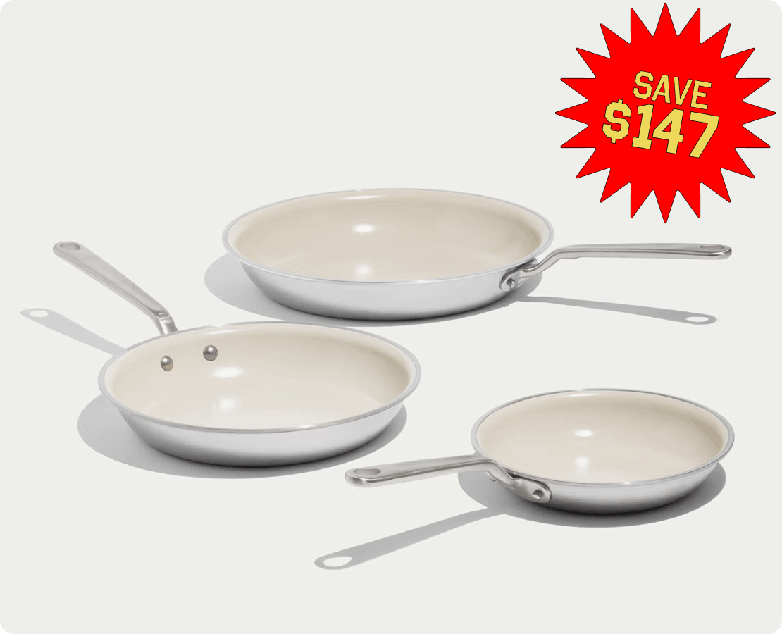 CeramiClad® 2.0 Non Stick Frying Pan Set. Save $207