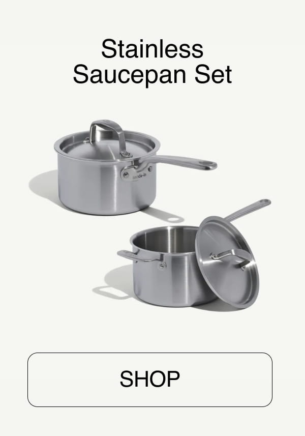Stainless Saucepan Set - Shop
