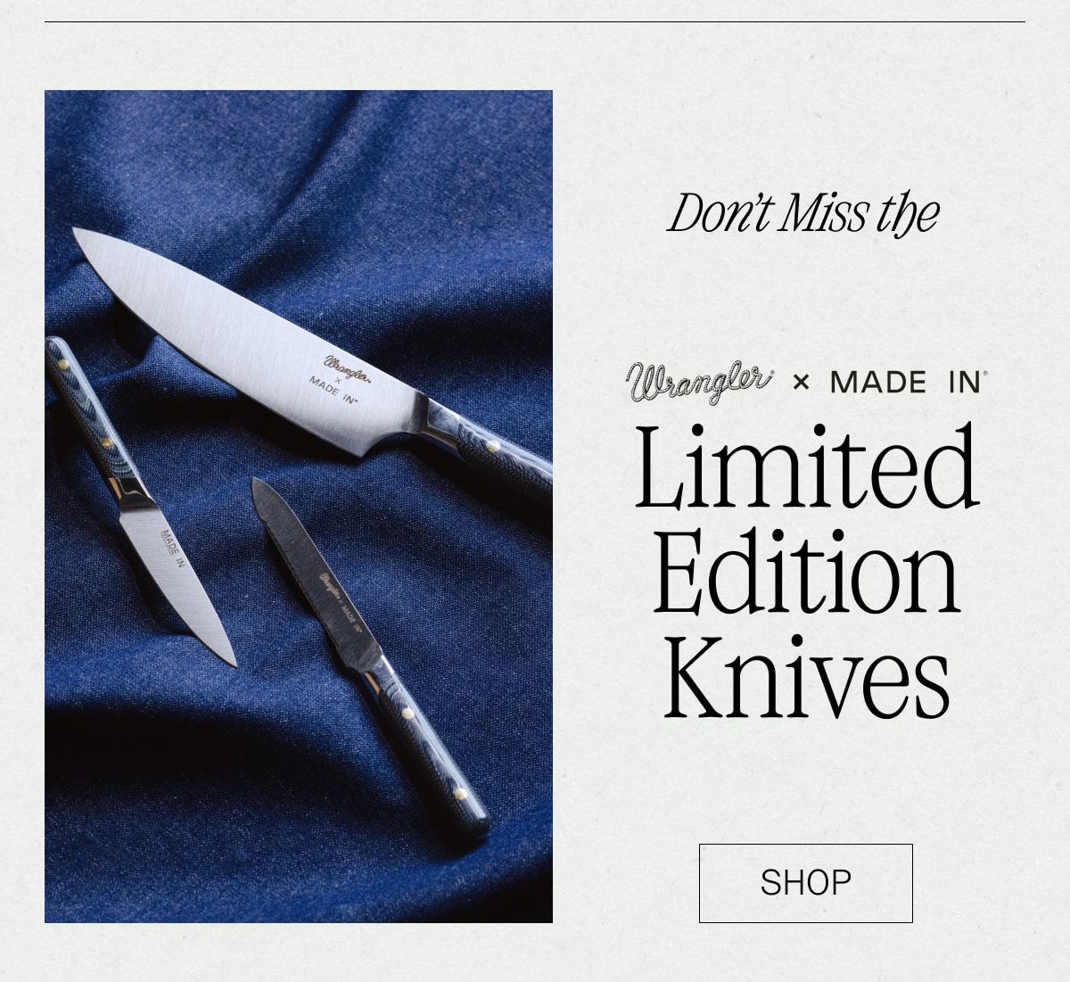 Don't Miss the Wrangler x Made In Limited Edition Knives