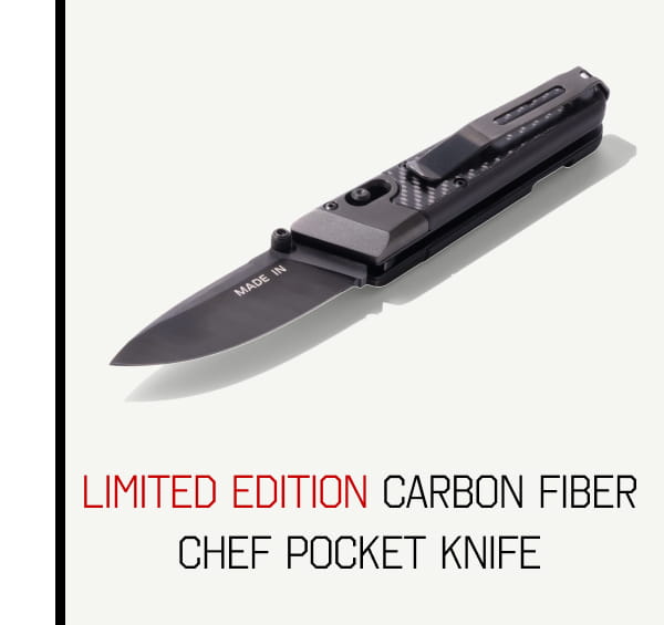 Limited Edition - Carbon Fiber Chef Pocket Knife