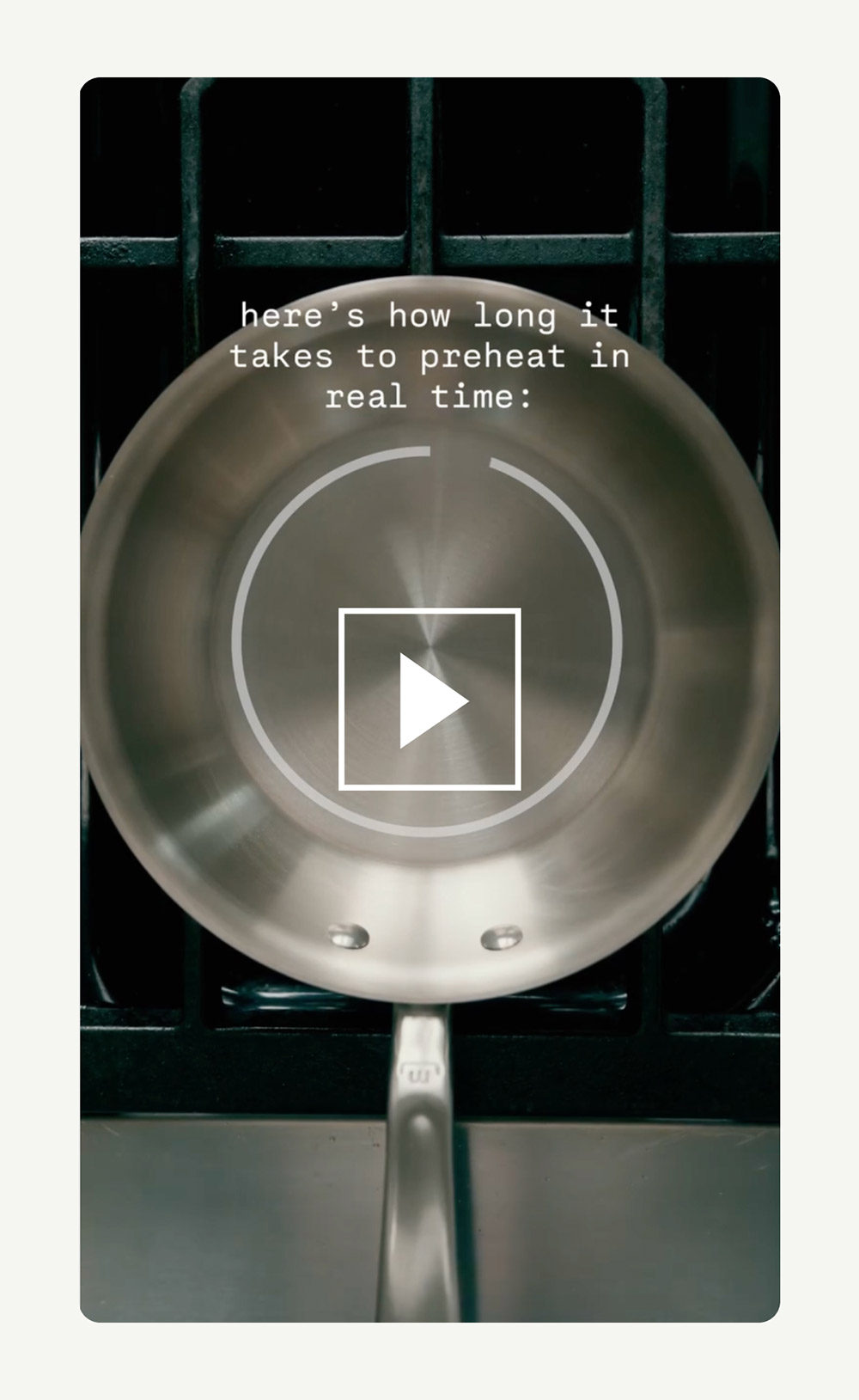 here's how long it takes to preheat in real time: