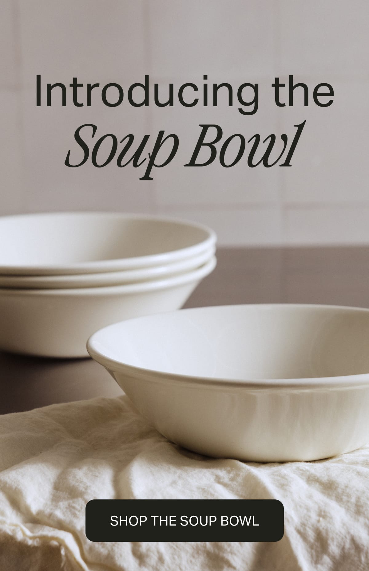Introducing the Soup Bowl. Shop the Soup Bowl