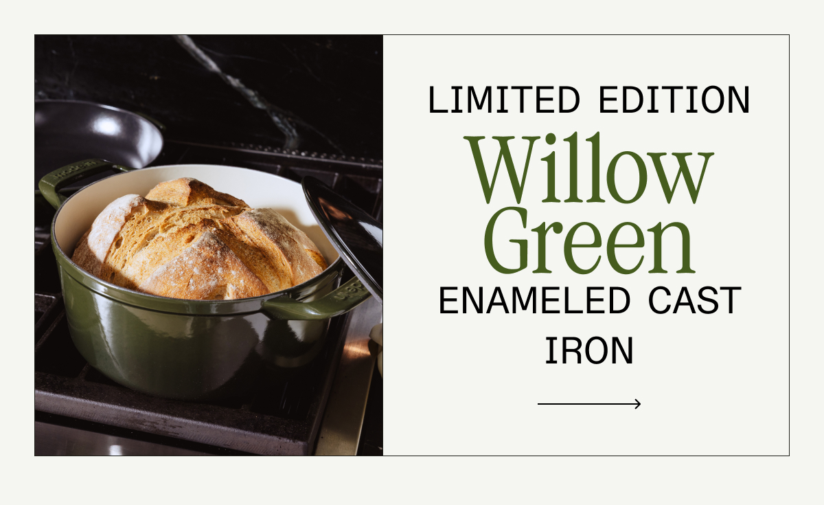 LIMITED EDITION WILLOW GREEN ENAMELED CAST IRON LIMITED EDITION WILLOW GREEN ENAMELED CAST IRON