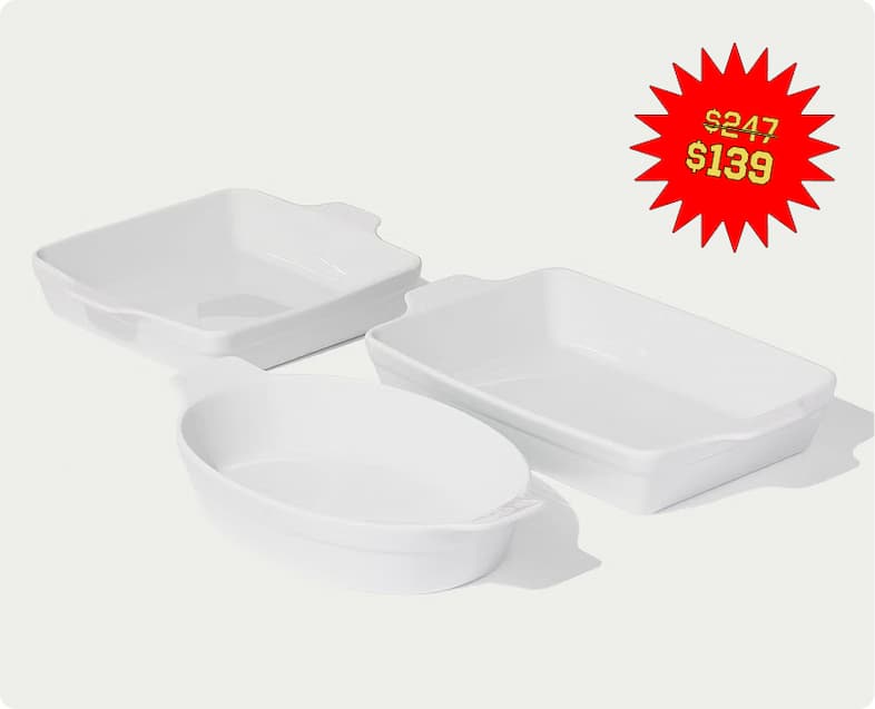 FRENCH BAKEWARE SET. $139. Previously $247
