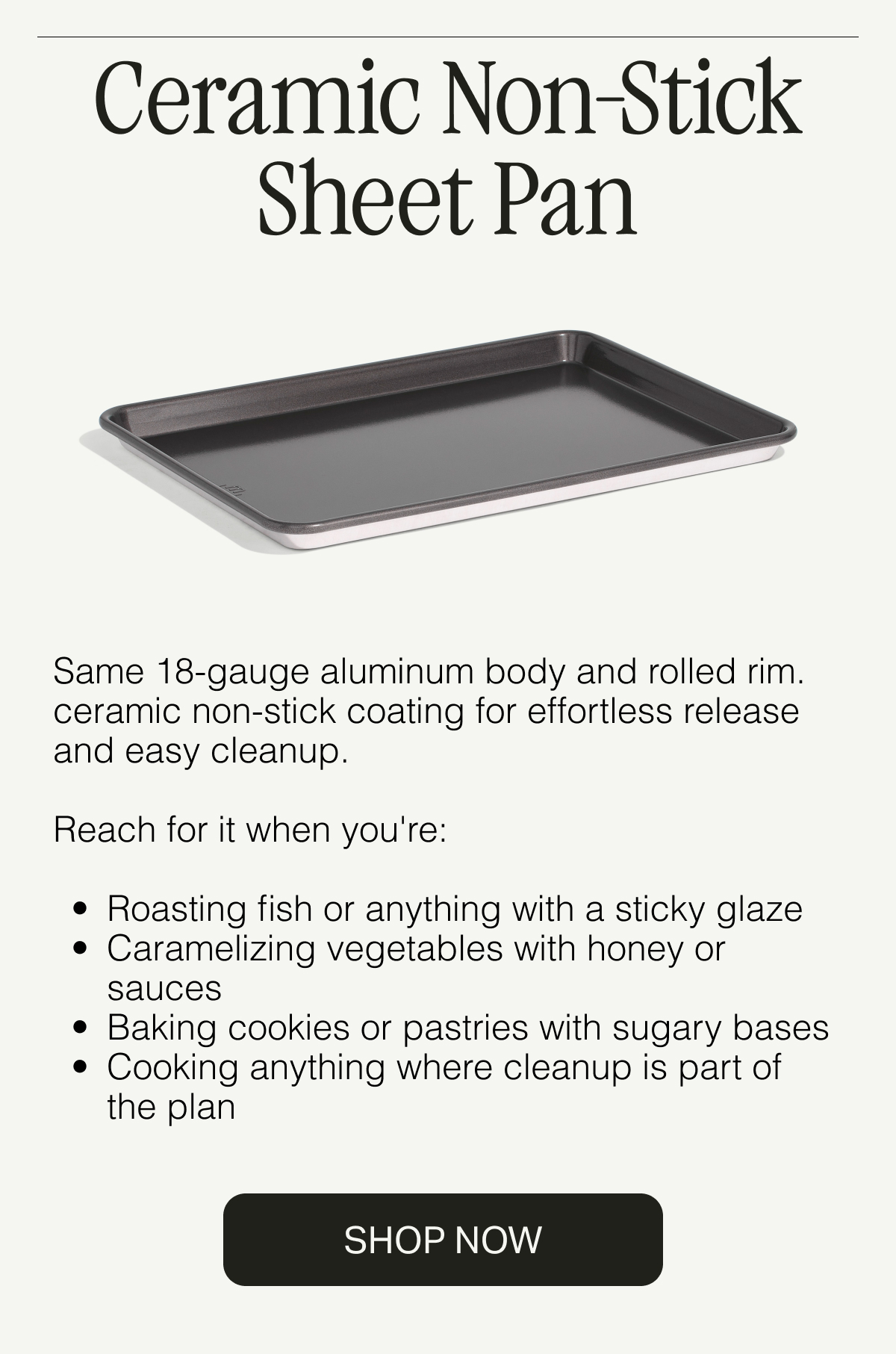CERAMIC NON-STICK SHEET PAN