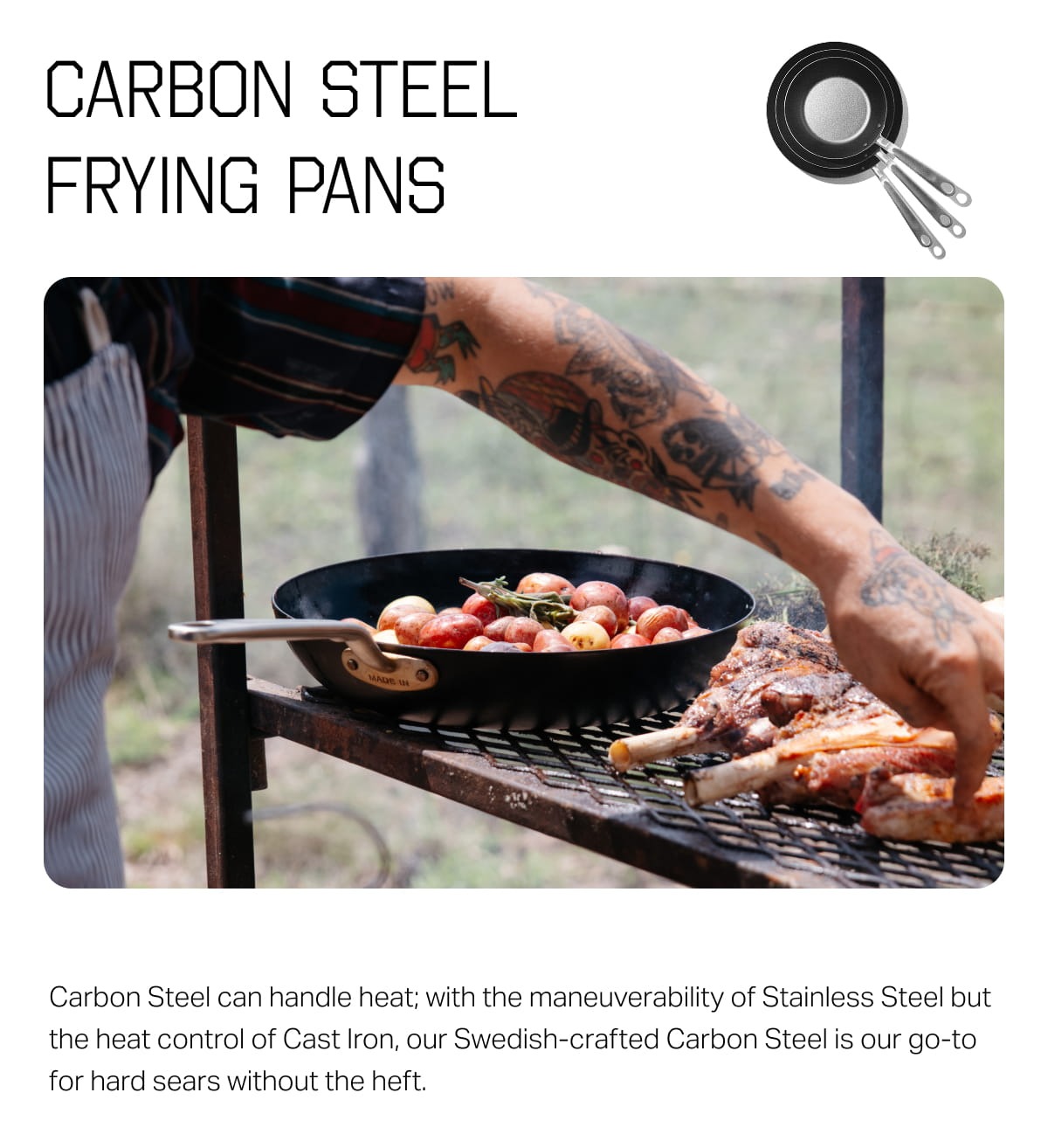 Carbon Steel Can Handle Heat - Get The Carbon Steel Frying Pans