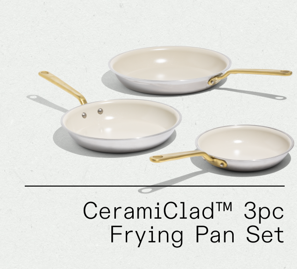 CERAMICLAD 3 PC FRYING PAN SET
