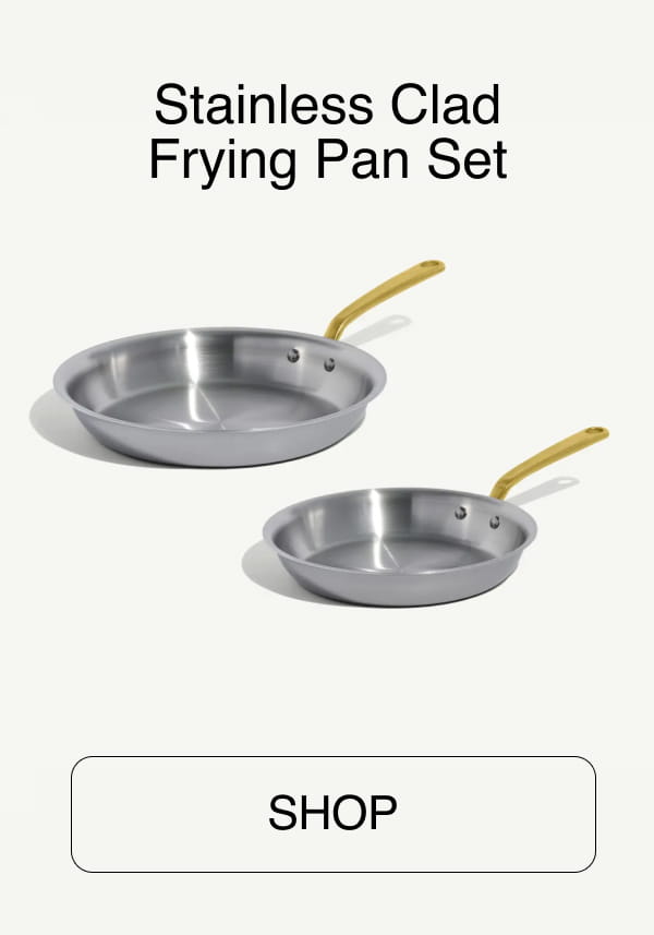Stainless Clad Frying Pan Set - Shop