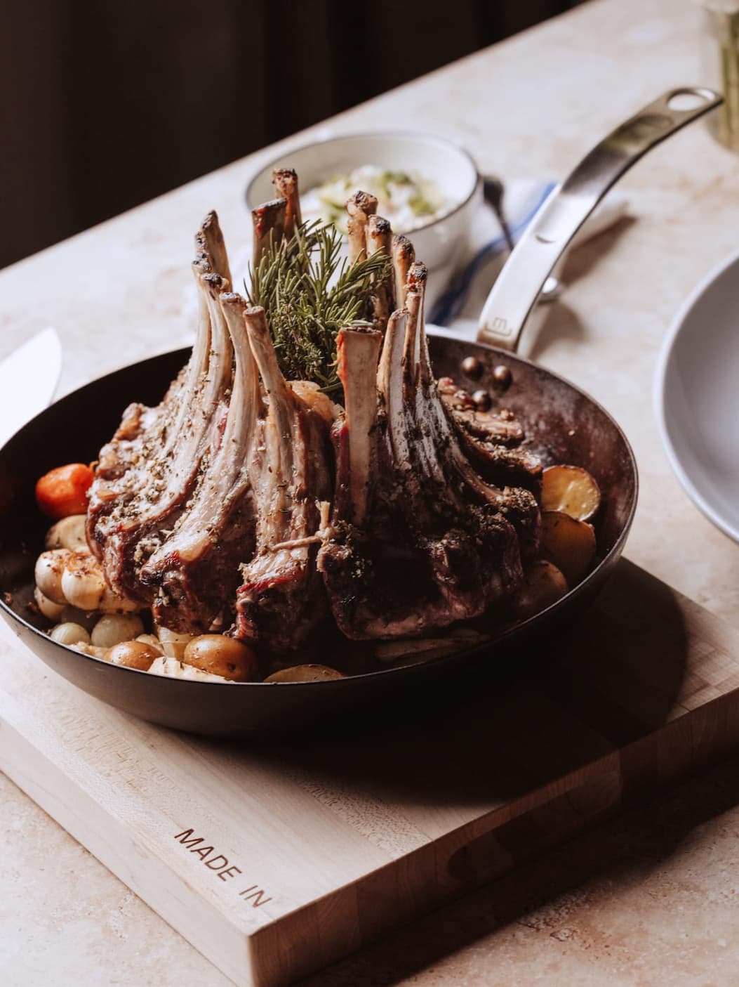 Image of Roasted Lamb in a skillet