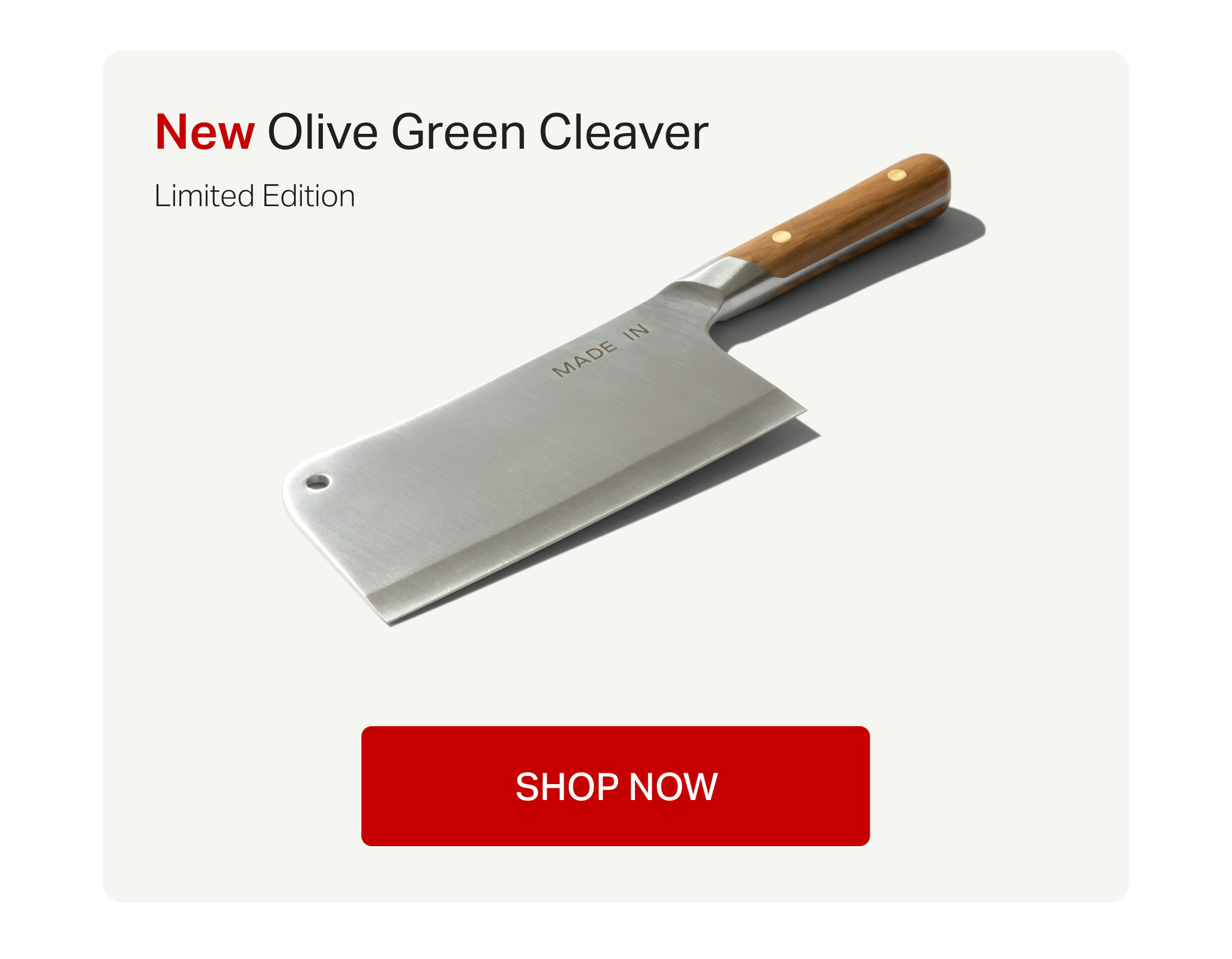 Shop The Oliver Green Cleaver | Limited Edition