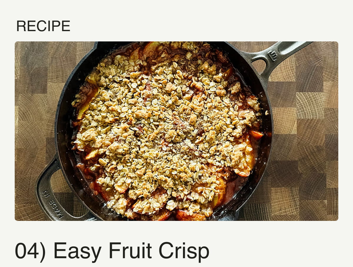 Recipe - Easy Fruit Crisp