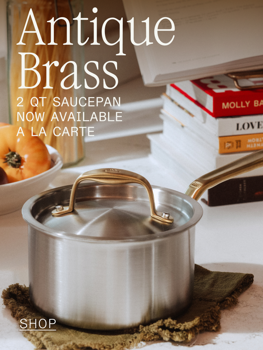 Antique Brass: Now Available on the Saucepan