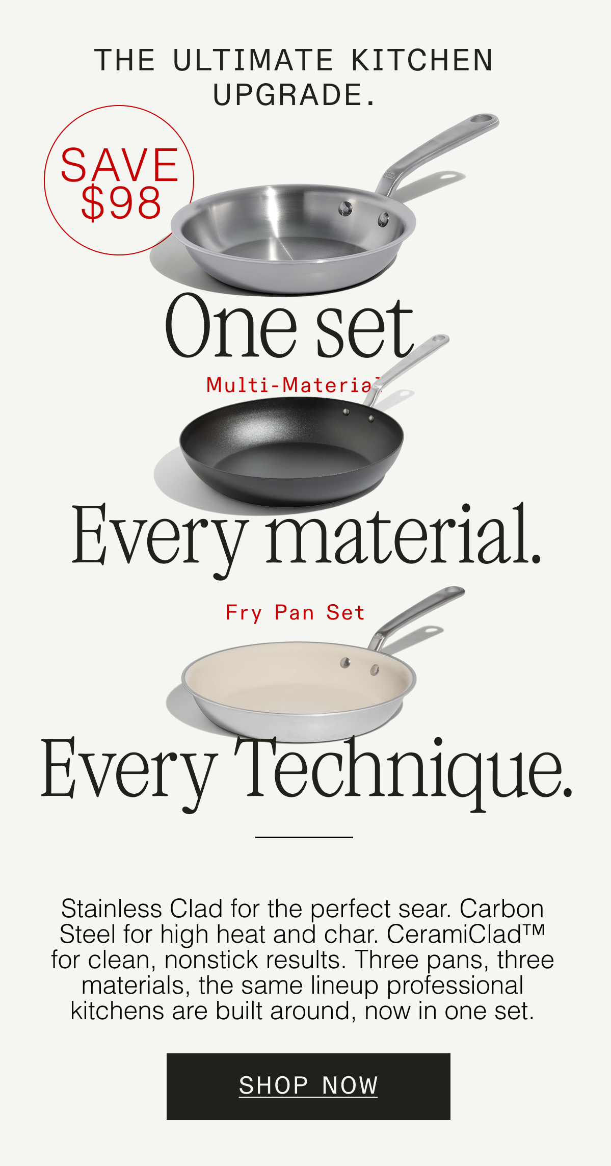 Multi-Material Set - SAVE $98