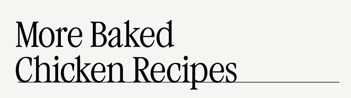 More Baked Chicken Recipes