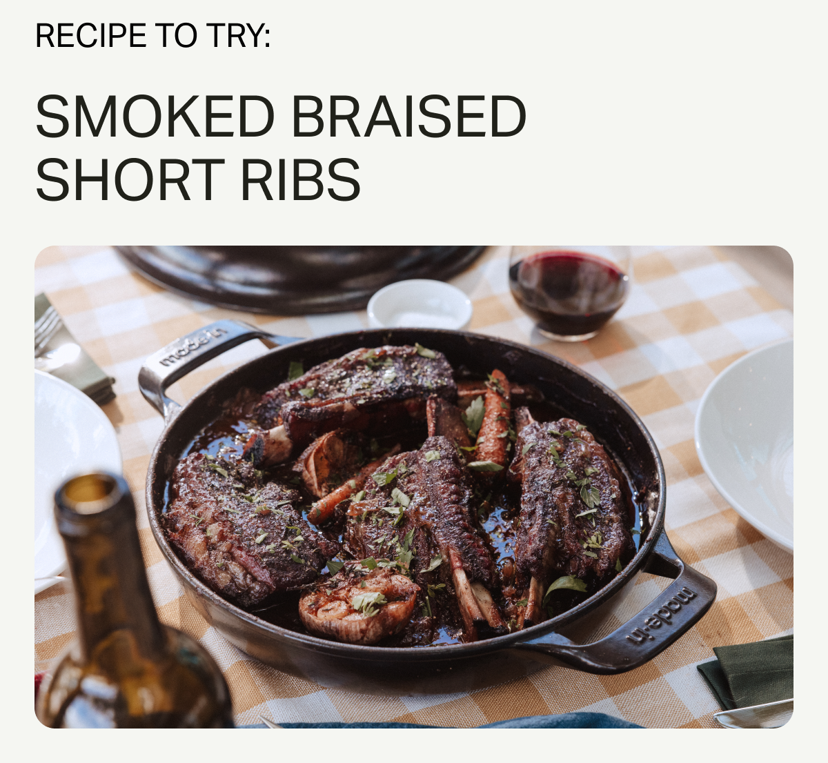 Recipe to Try: SMOKED BRAISED SHORT RIBS