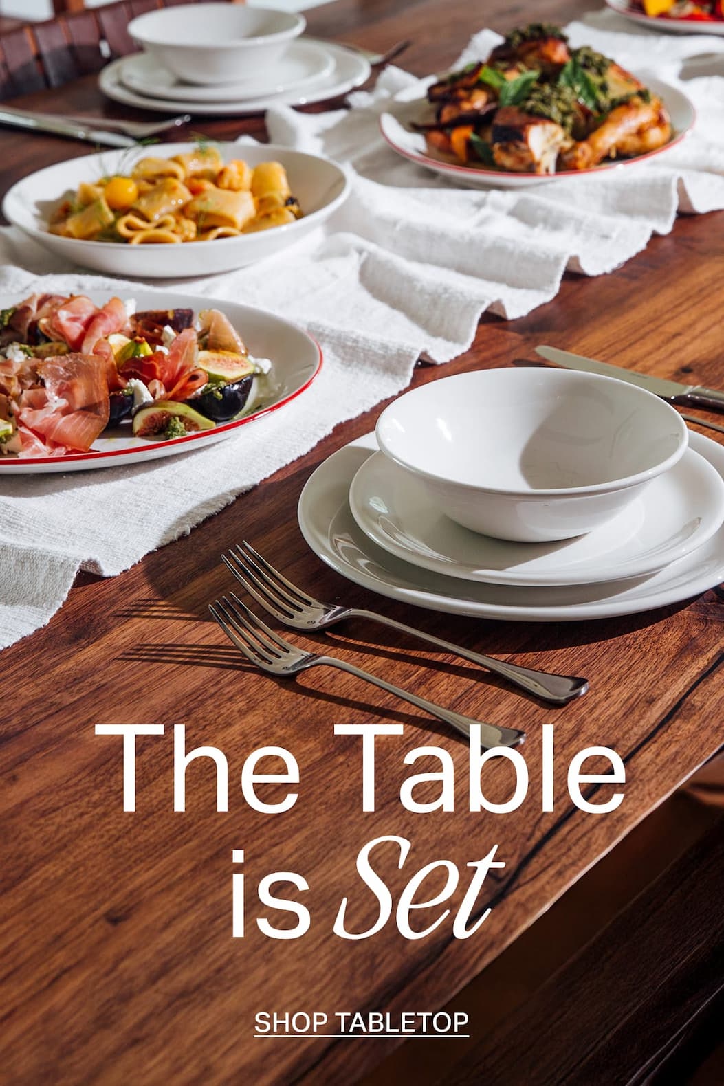 The Table is Set. Shop Tabletop