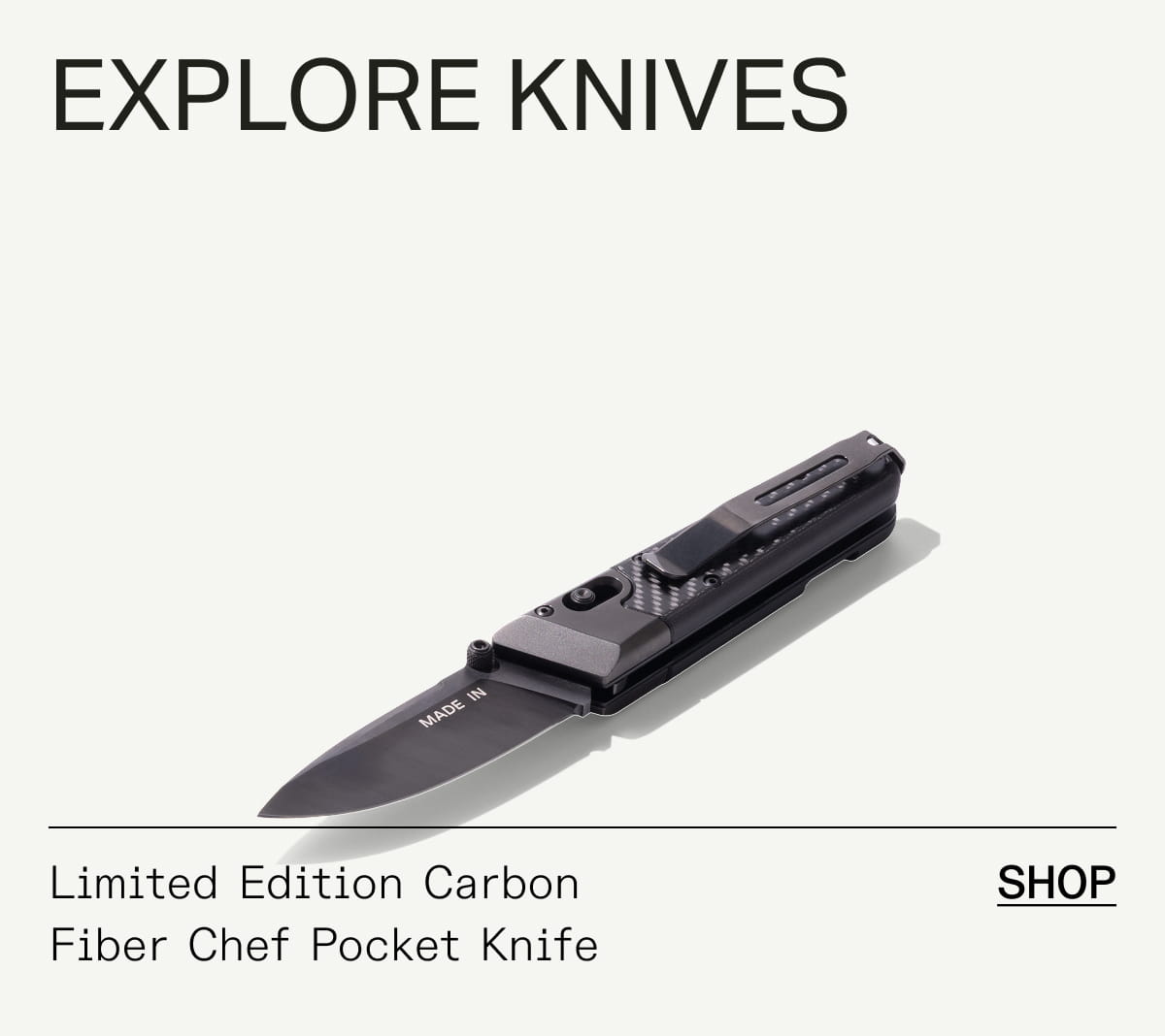 Carbon Fiber Handle Chef Knife image