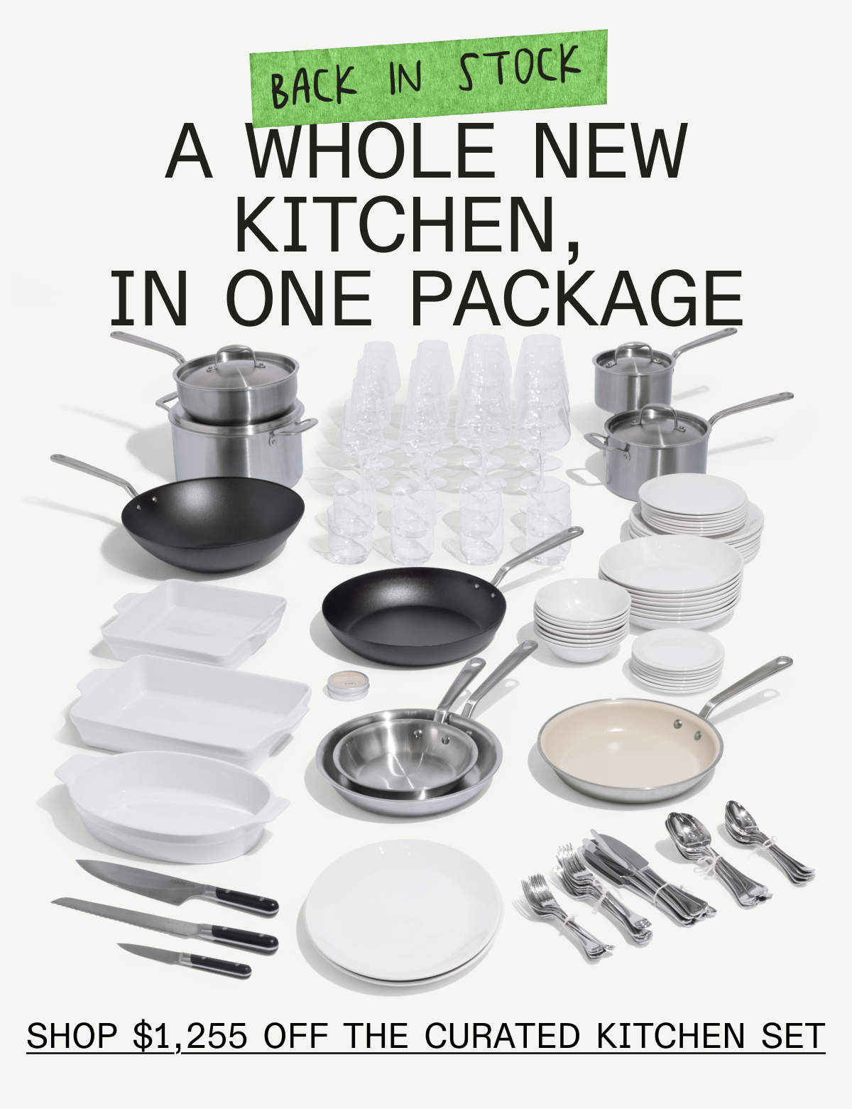35% Off A WHOLE NEW KITCHEN, IN ONE PACKAGE - SHOP THE CURATED KITCHEN SET