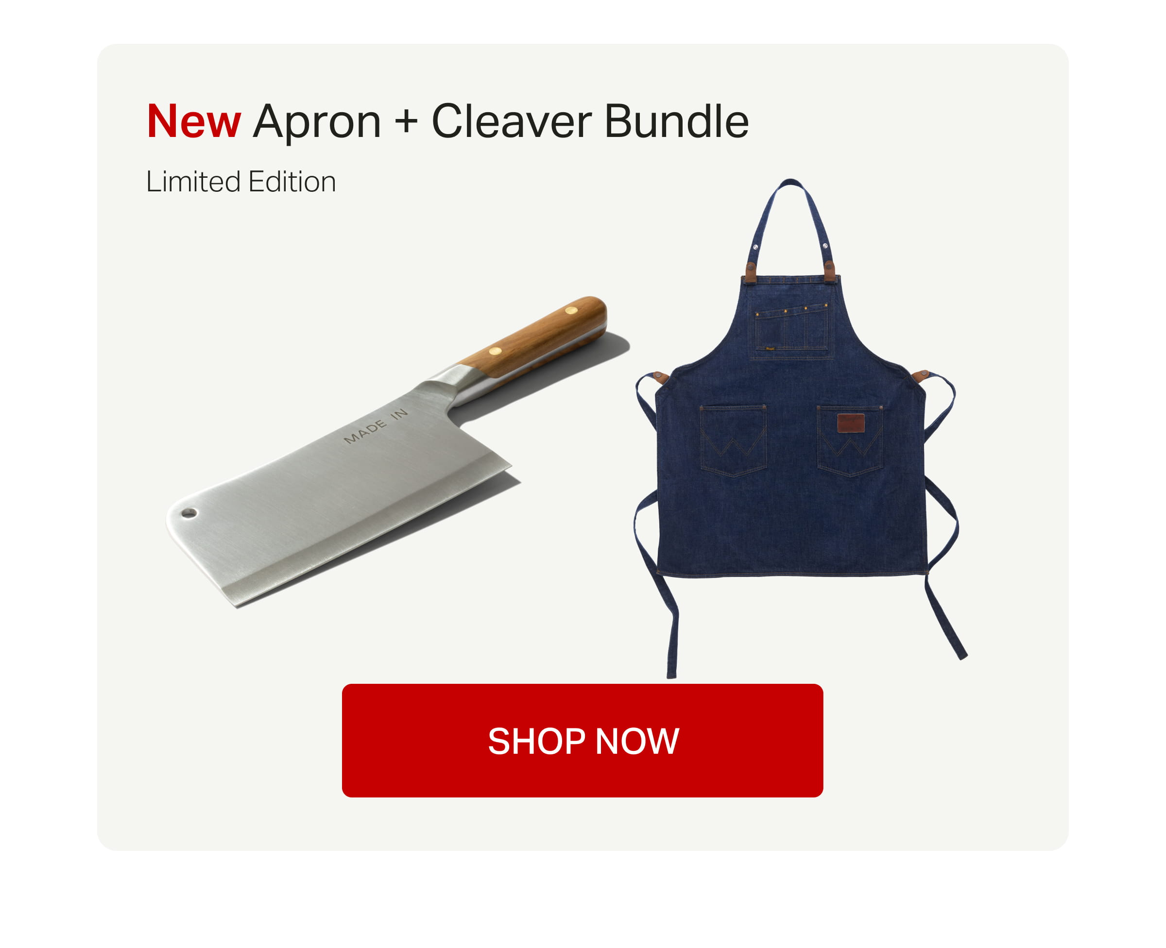 Shop The Apron + Cleaver Bundle