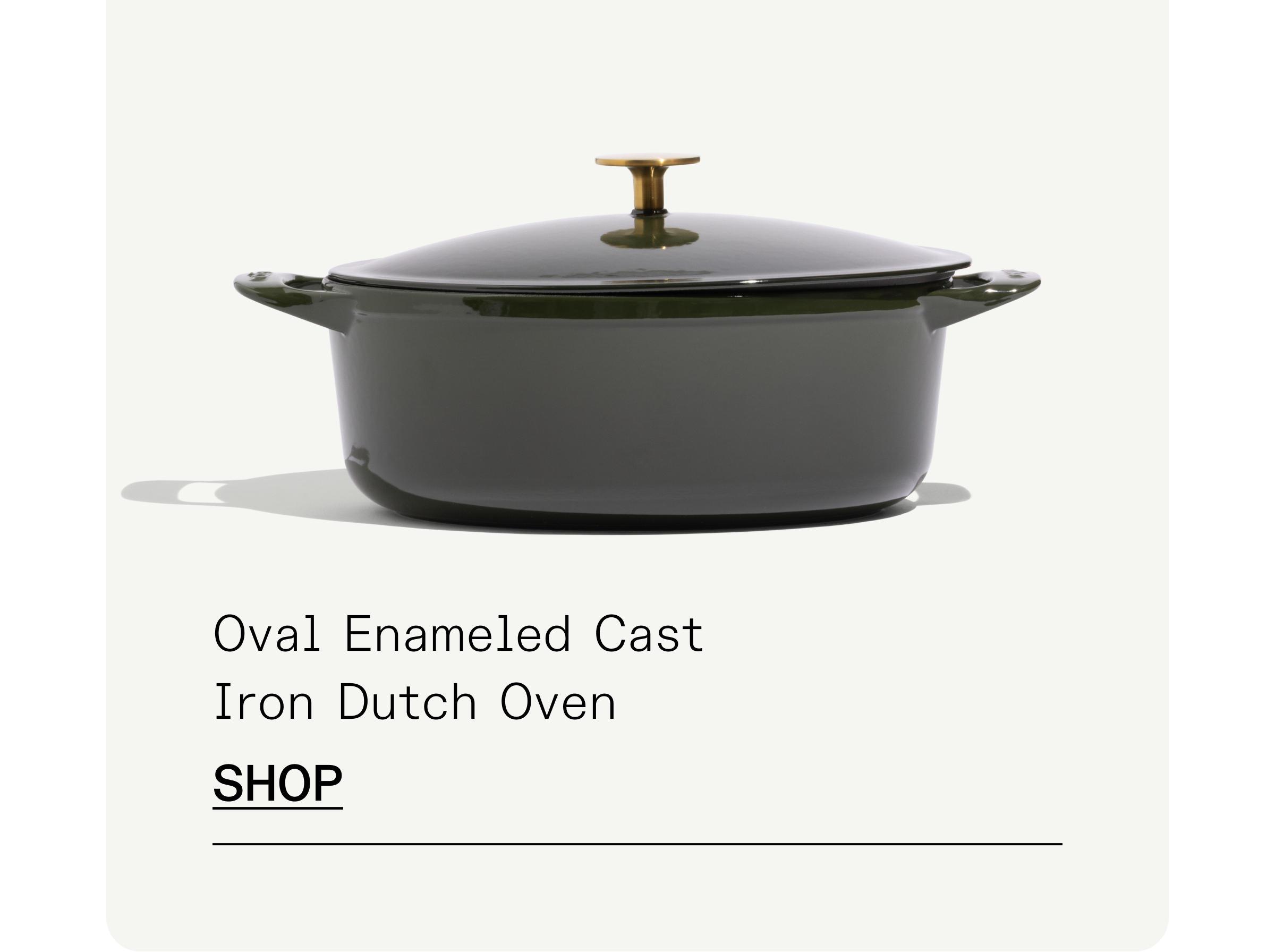 Shop Oval Enameled Cast Iron Dutch Oven