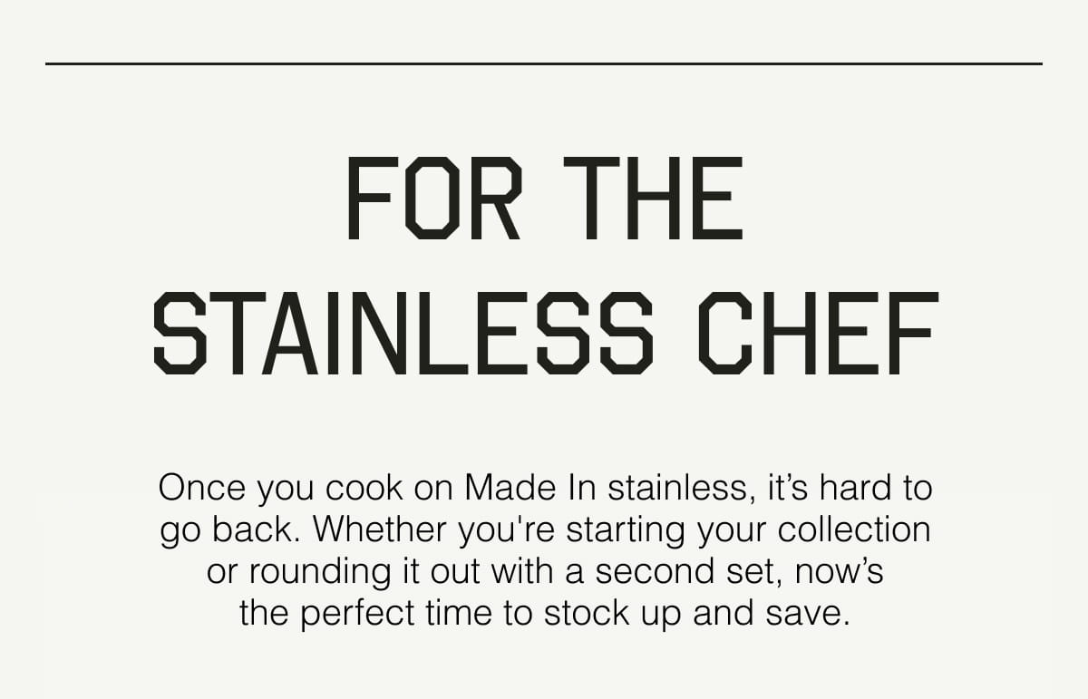 For the Stainless Chef - Stock up and Save