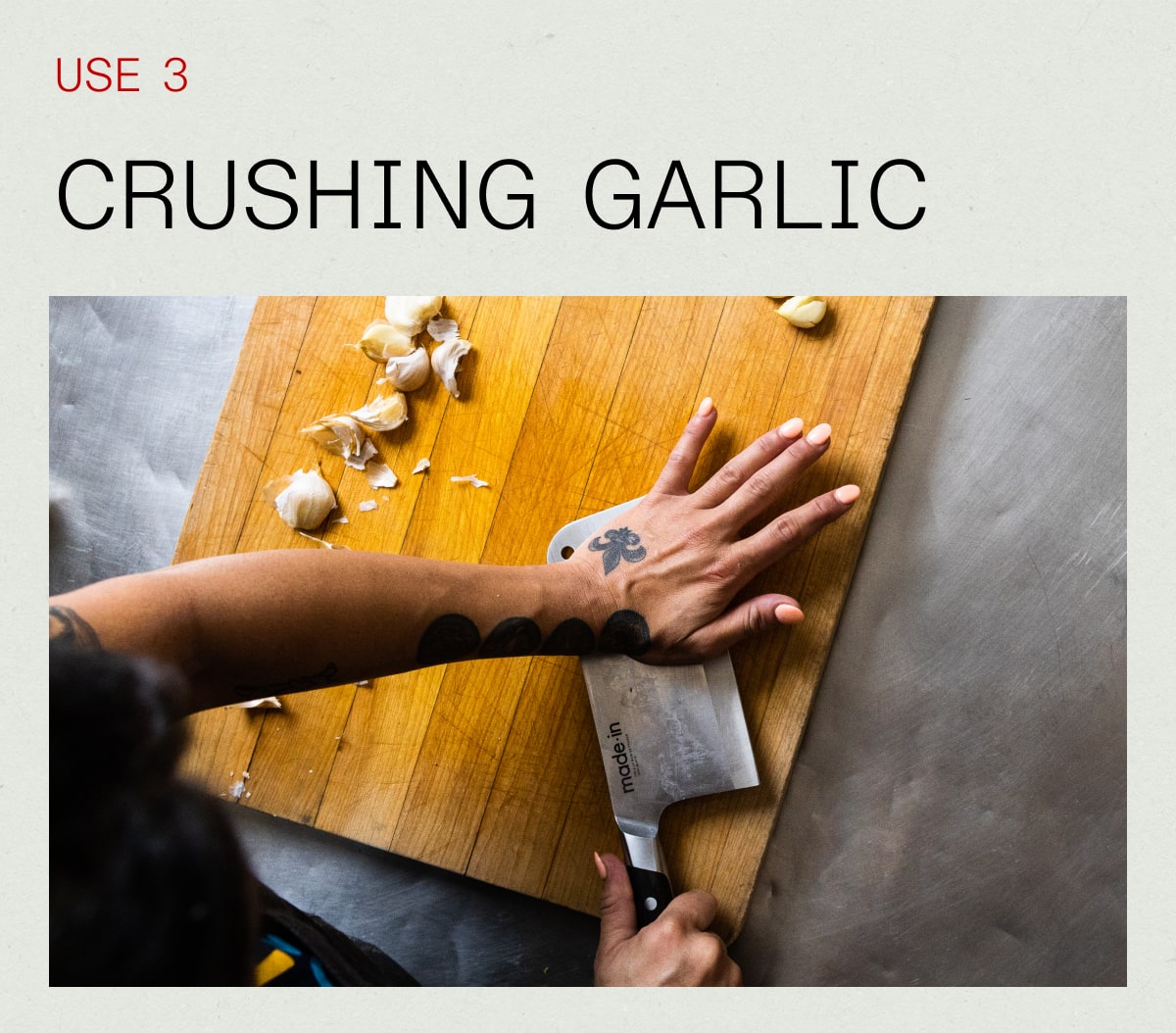 Crushing Garlic
