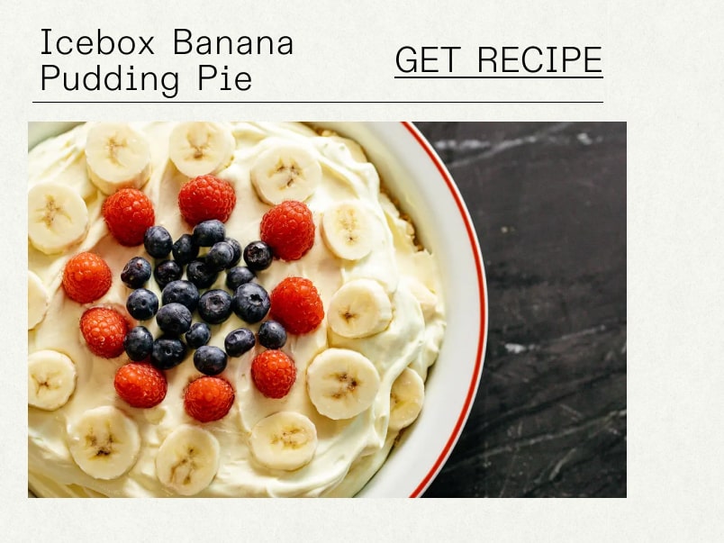 Icebox Banana Pudding Pie GET RECIPE