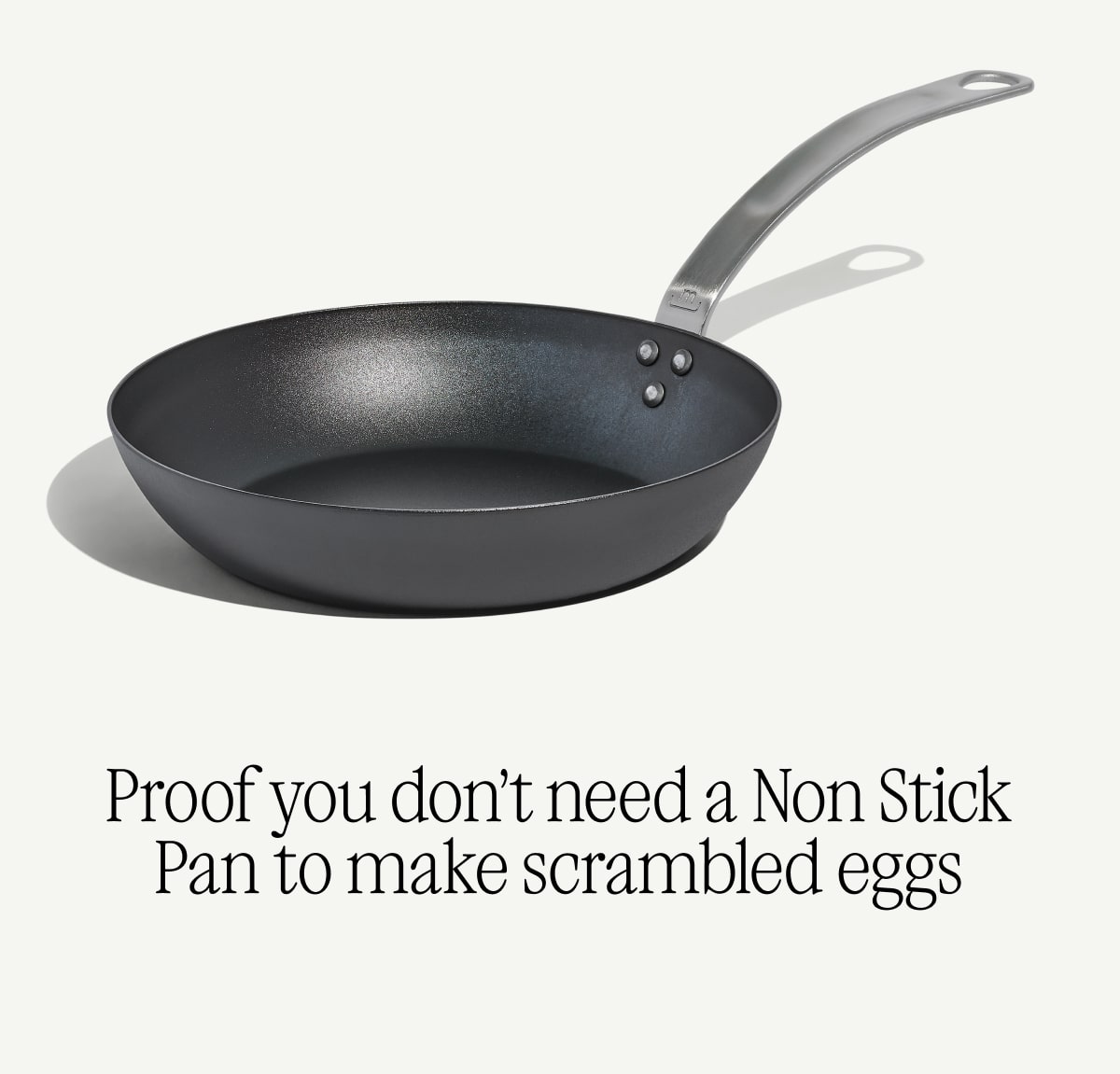 Proof you don't need a Non Stick Pan to make scrambled eggs