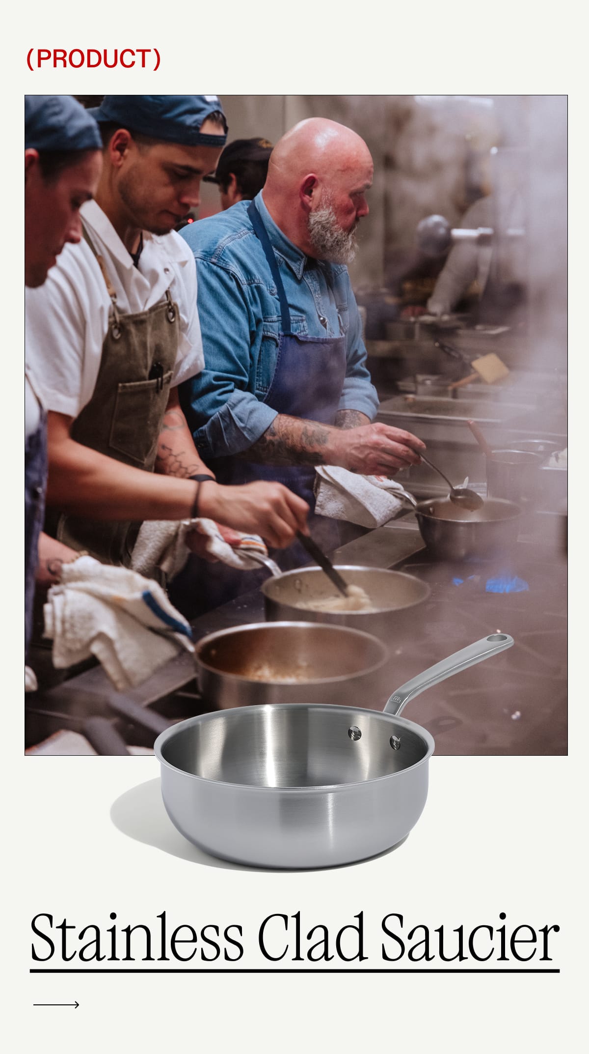 Product: Stainless Clad Saucier