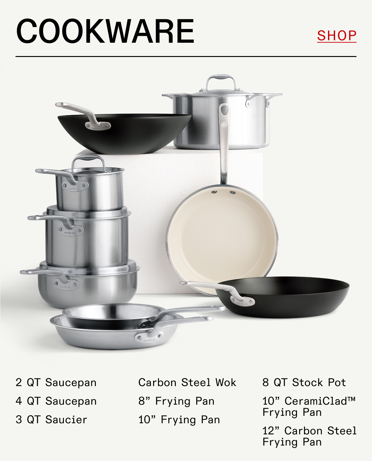 COOKWARE - SHOP