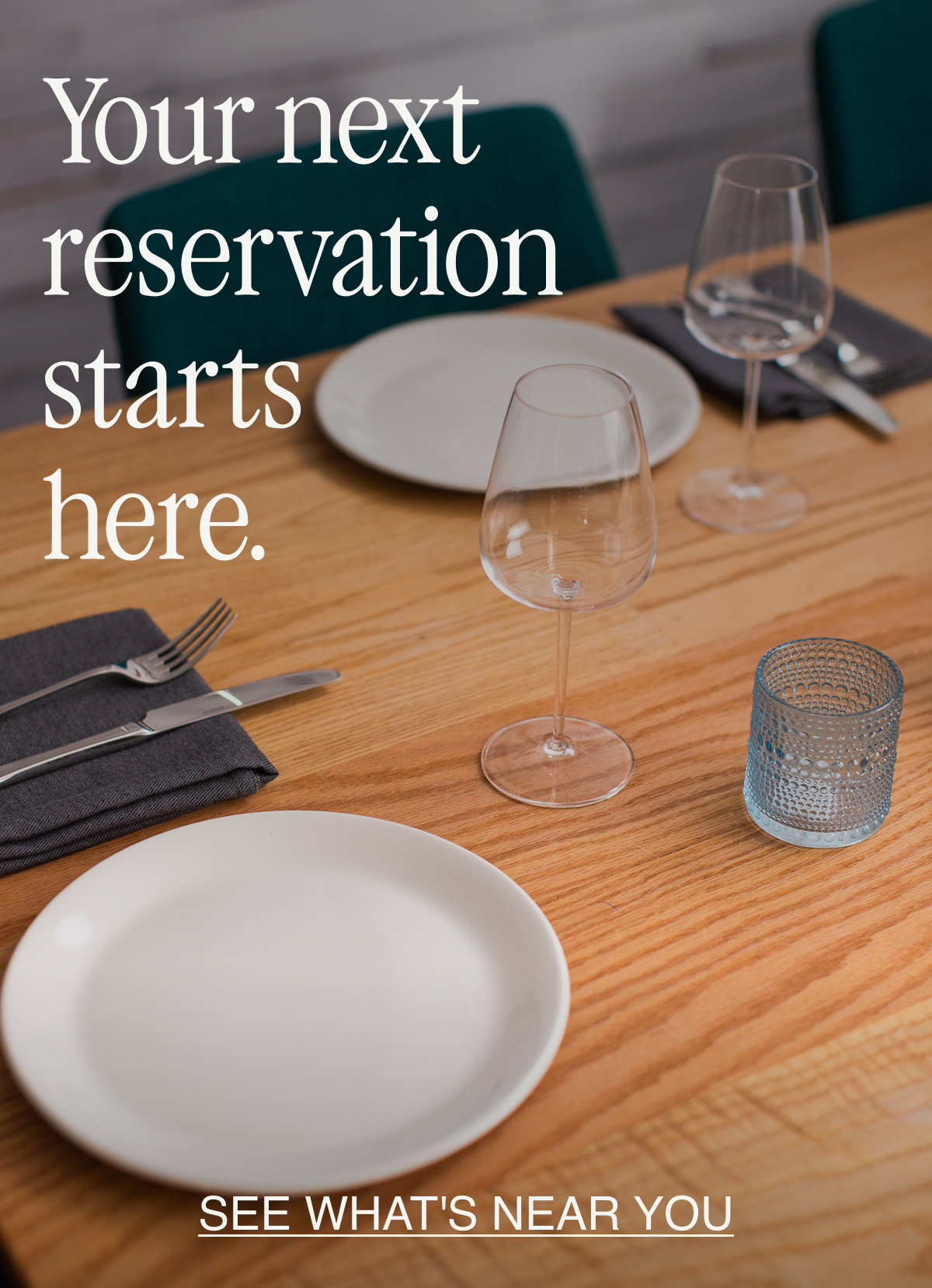 You Already  Cook Like a Pro.  Now Eat Like One.. Find Your Restaurant