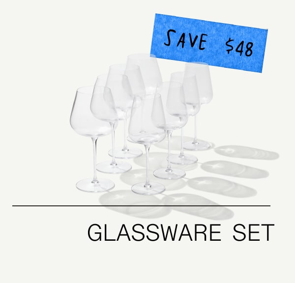 Glassware Set Save $48