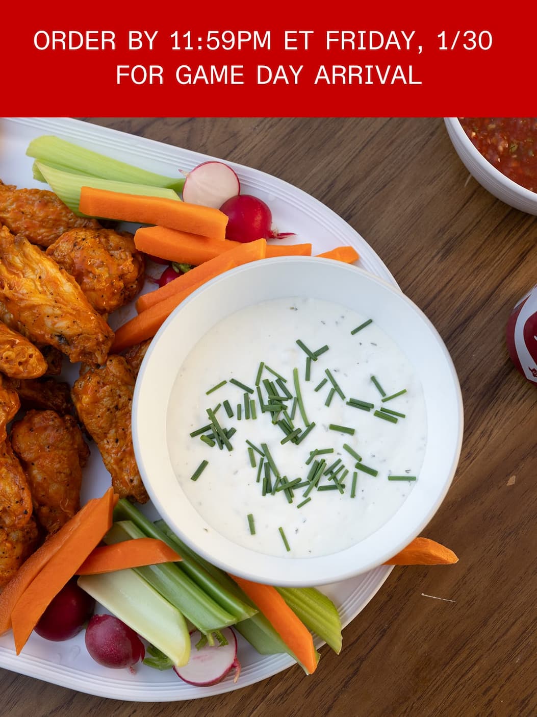 ORDER BY 11:59PM ET FRIDAY, 1/30 FOR GAME DAY ARRIVAL