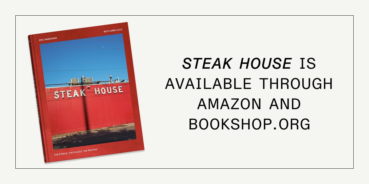 Steak House is available through Amazon and bookshop.org Steak House is available through Amazon and bookshop.org