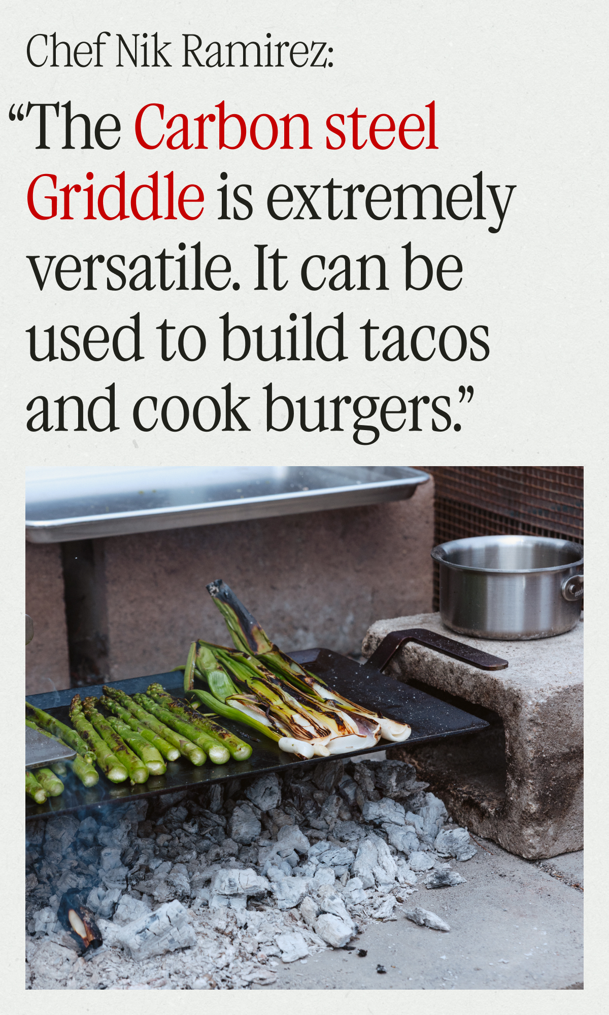 CARBON STEEL GRIDDLE