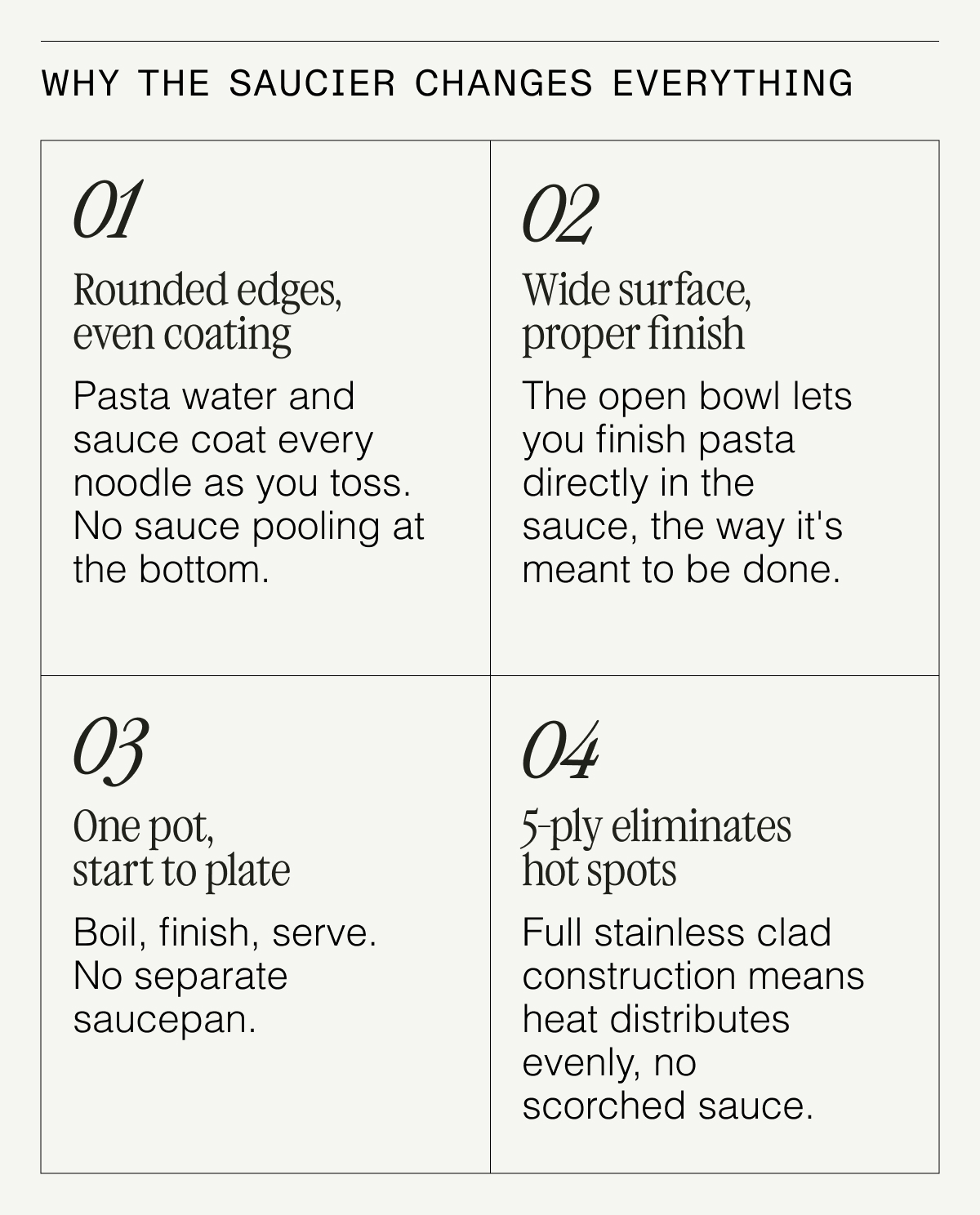 Why the Saucier Changes Everything. 