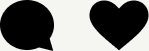 Comment and like icons