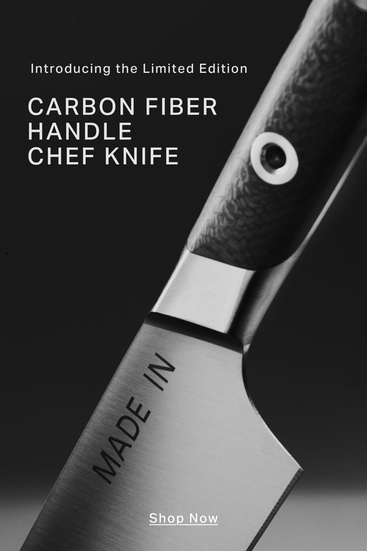 Introducing the Limited Edition Carbon Fiber Handle Chef Knife