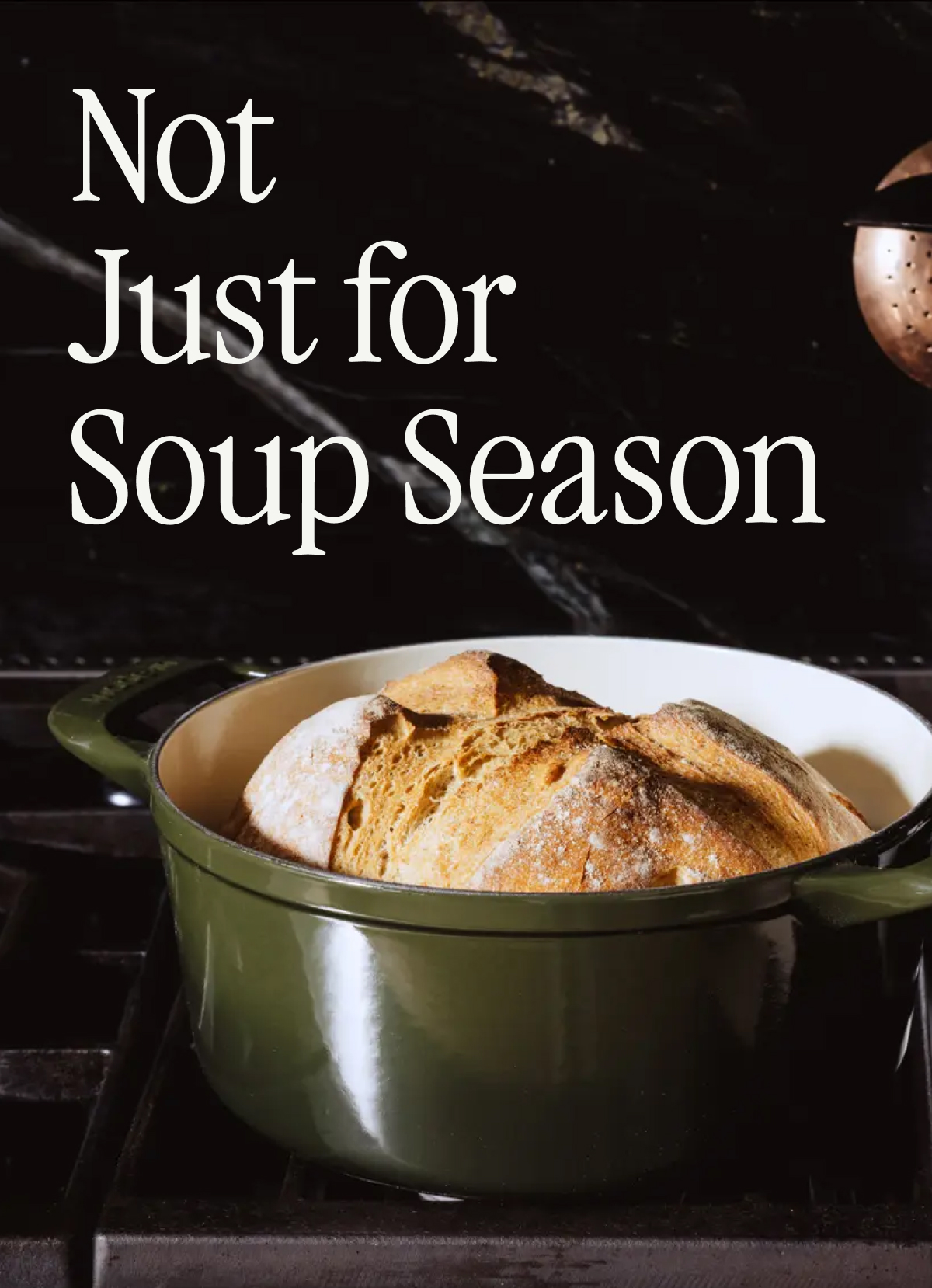 Think Outside the Soup Pot - Image of Sourdough Bread in Made In Dutch Oven