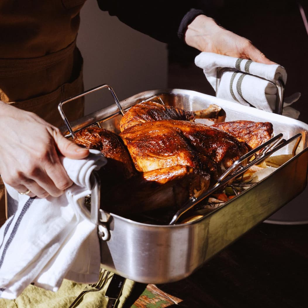 Turkey in Roasting Pan