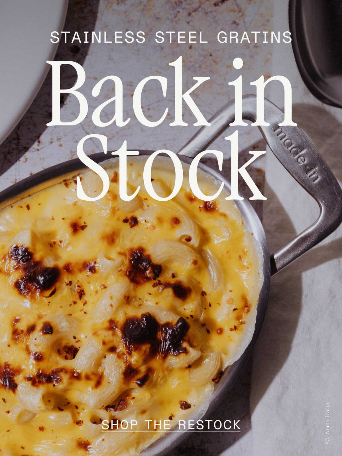 Stainless Steel Gratins: Back in Stock