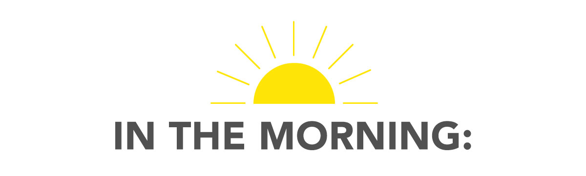 In the morning