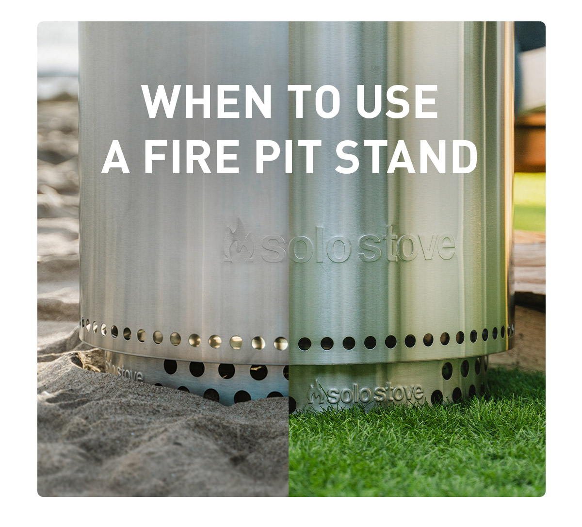 When to use a fire pit stand