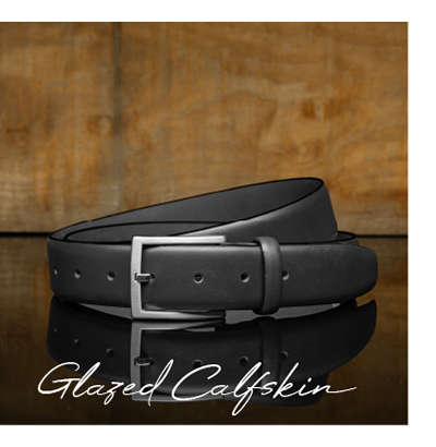 Glazed Calfskin Belt