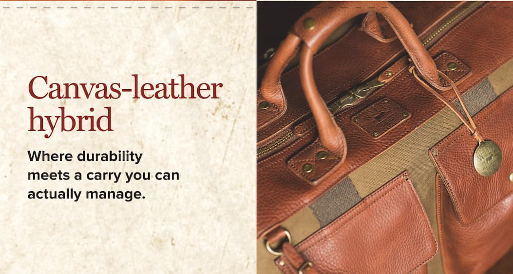 Canvas-leather hybrid